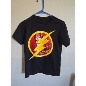 DC Comics The Flash Boys Youth Large Grey Short Sleeve Tee Shirt